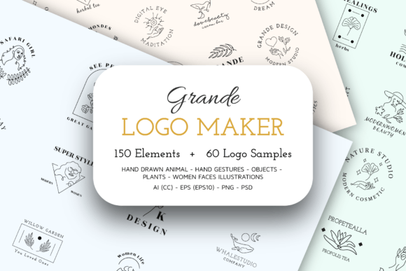 Download 150 Elements Elegant Branding Logo Maker - Branding Collection